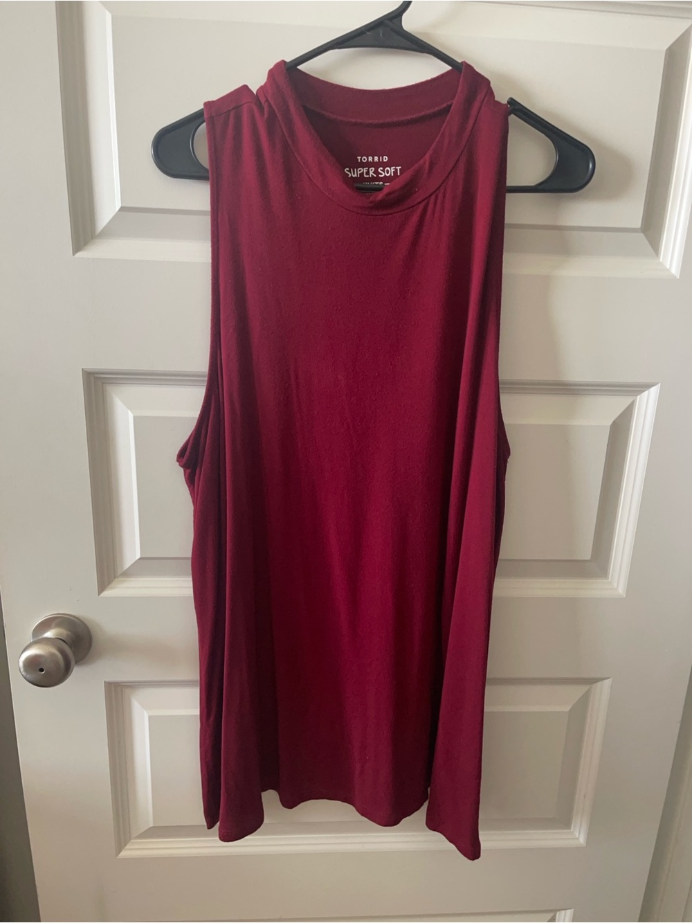 torrid V-Neck Super Soft Knit Top in Deep Berry